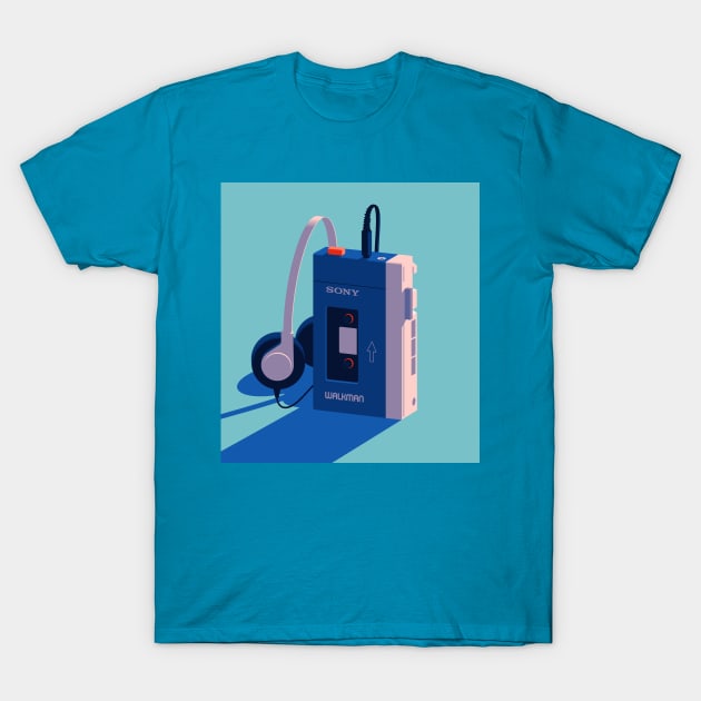 80's gadgets num.1 T-Shirt by Ricard Jorge illustration